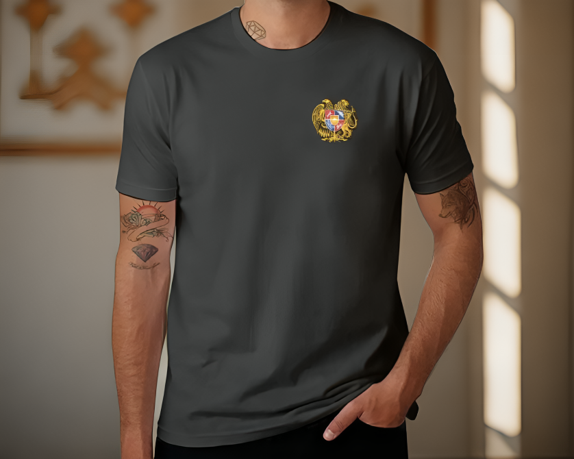 T-Shirt with Armenian emblem for Men