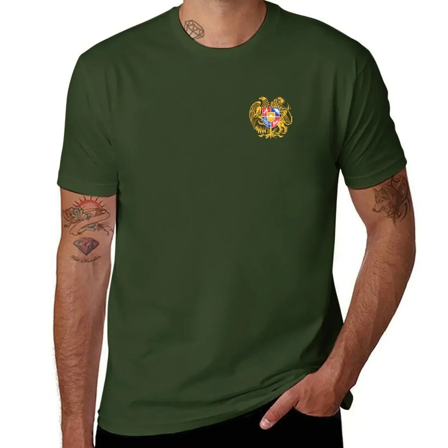 T-Shirt with Armenian emblem for Men