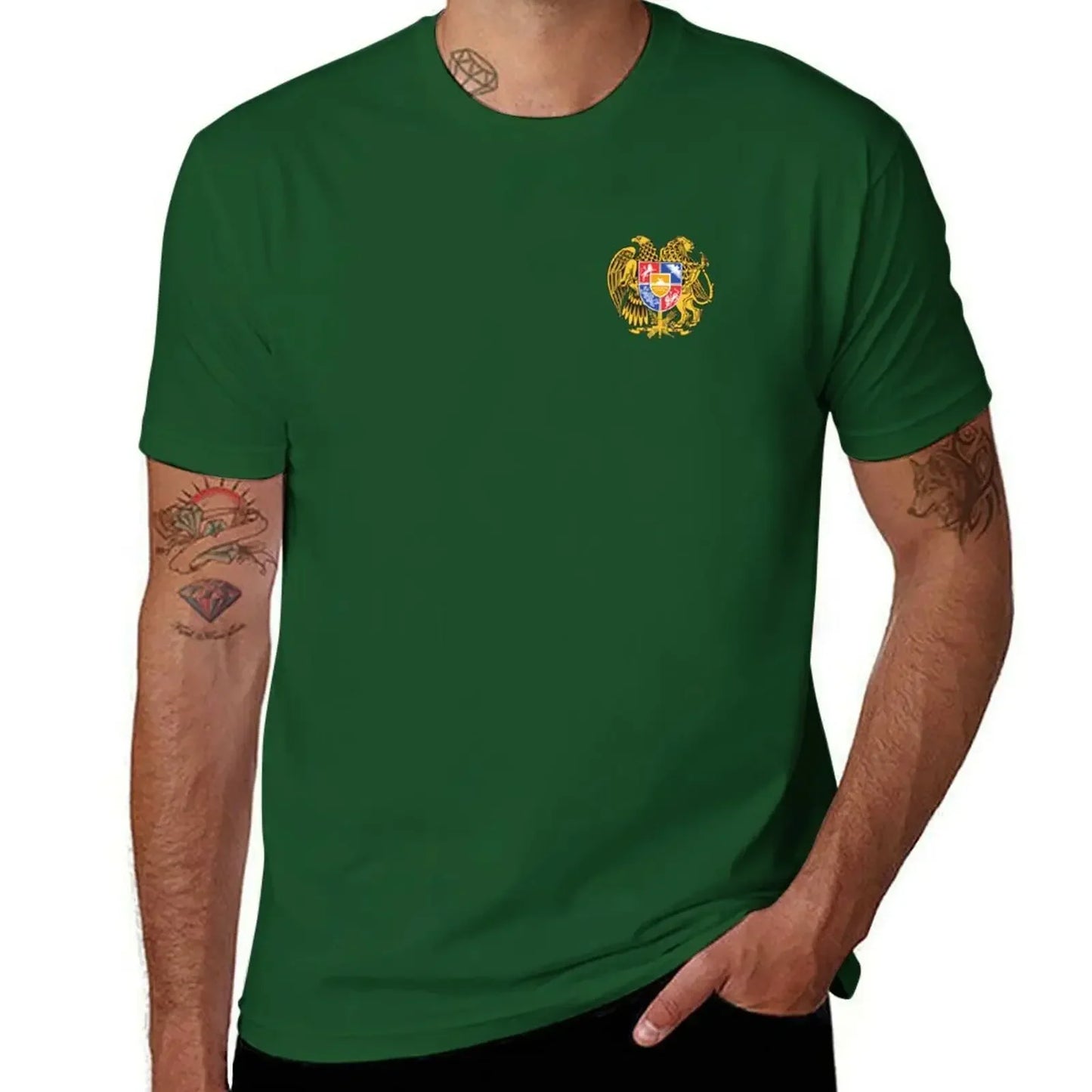 T-Shirt with Armenian emblem for Men