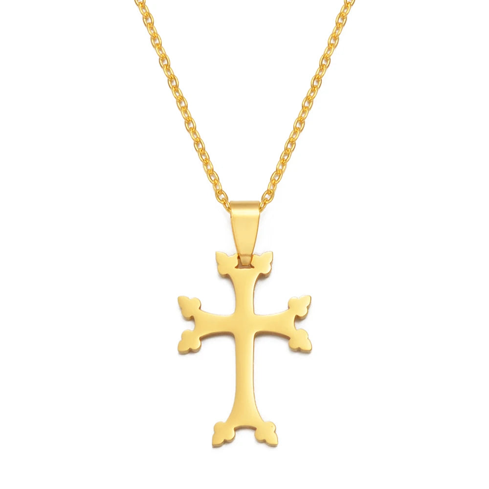 - Armenia Cross Necklace – Stainless Steel Pendant for Women - Armboutique