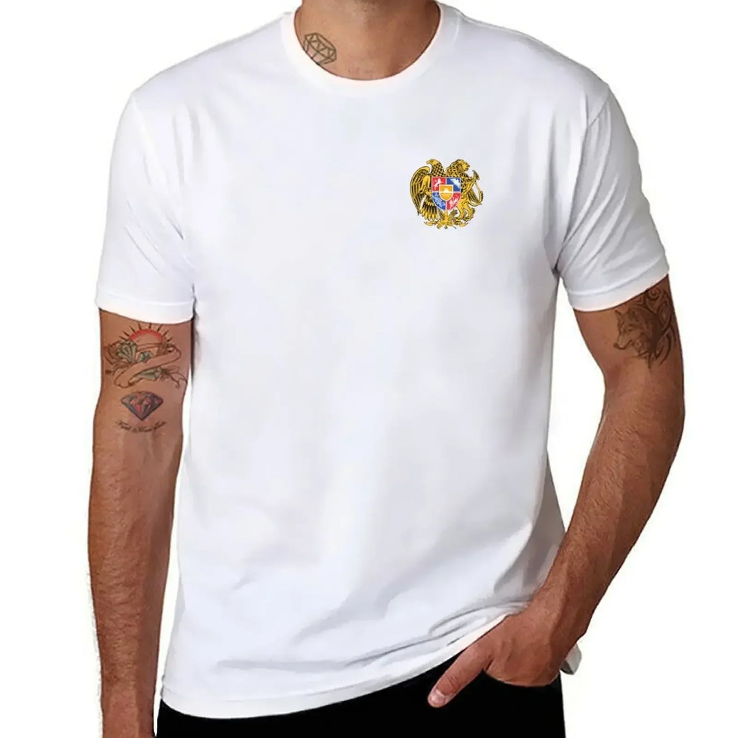 T-Shirt with Armenian emblem for Men