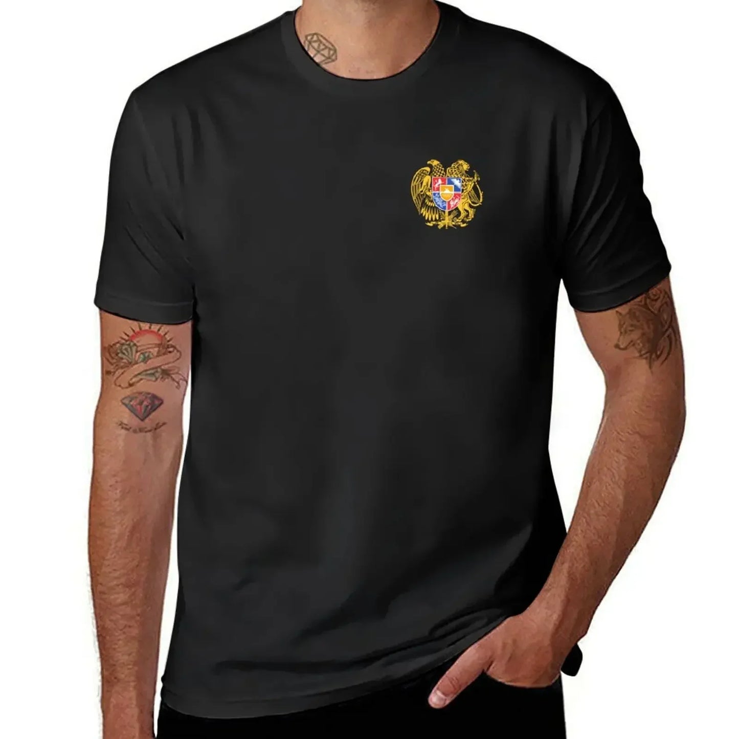 T-Shirt with Armenian emblem for Men