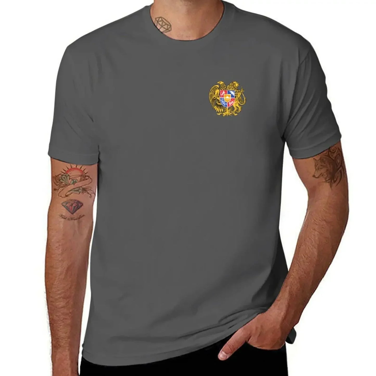 T-Shirt with Armenian emblem for Men