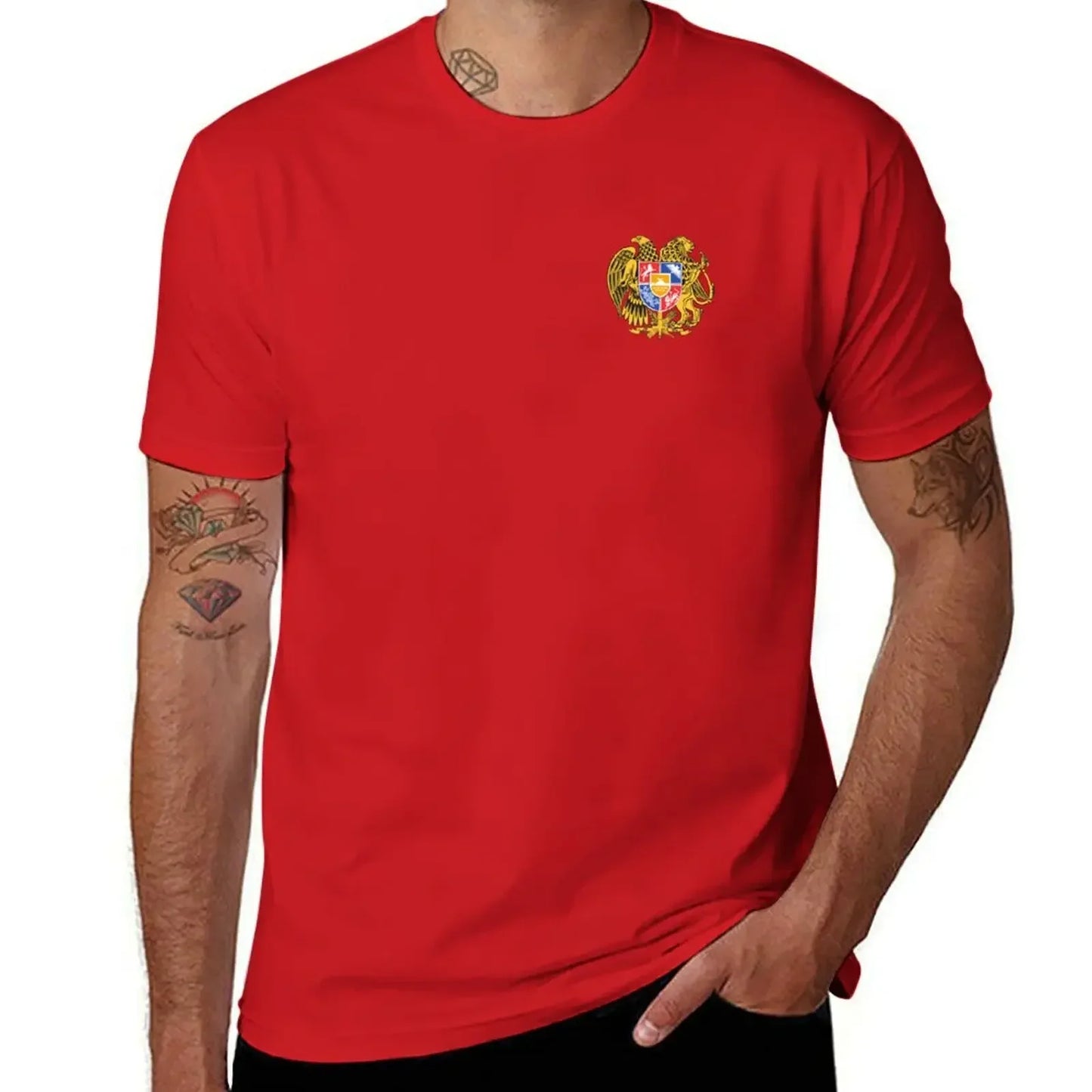 T-Shirt with Armenian emblem for Men