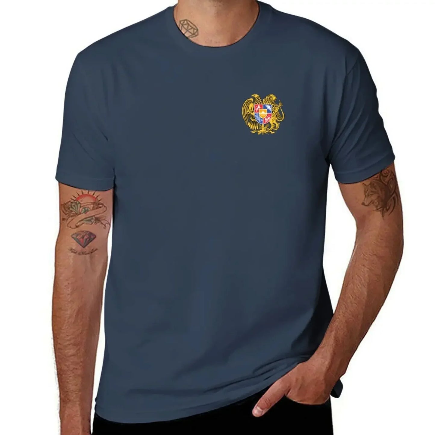 T-Shirt with Armenian emblem for Men