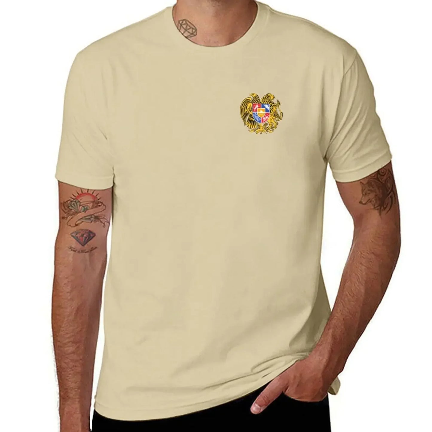 T-Shirt with Armenian emblem for Men