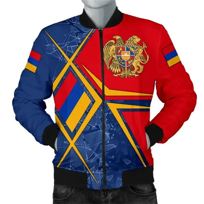 -  Armenia Flag Graphic Jacket – 3D Print Oversized Streetwear - Armboutique