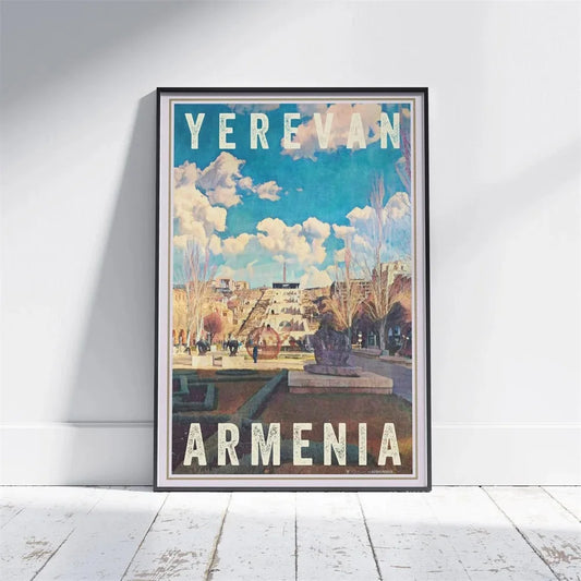 -  Armenia Vintage Yerevan Travel Poster – Canvas Wall Art for Home or Office - Armboutique