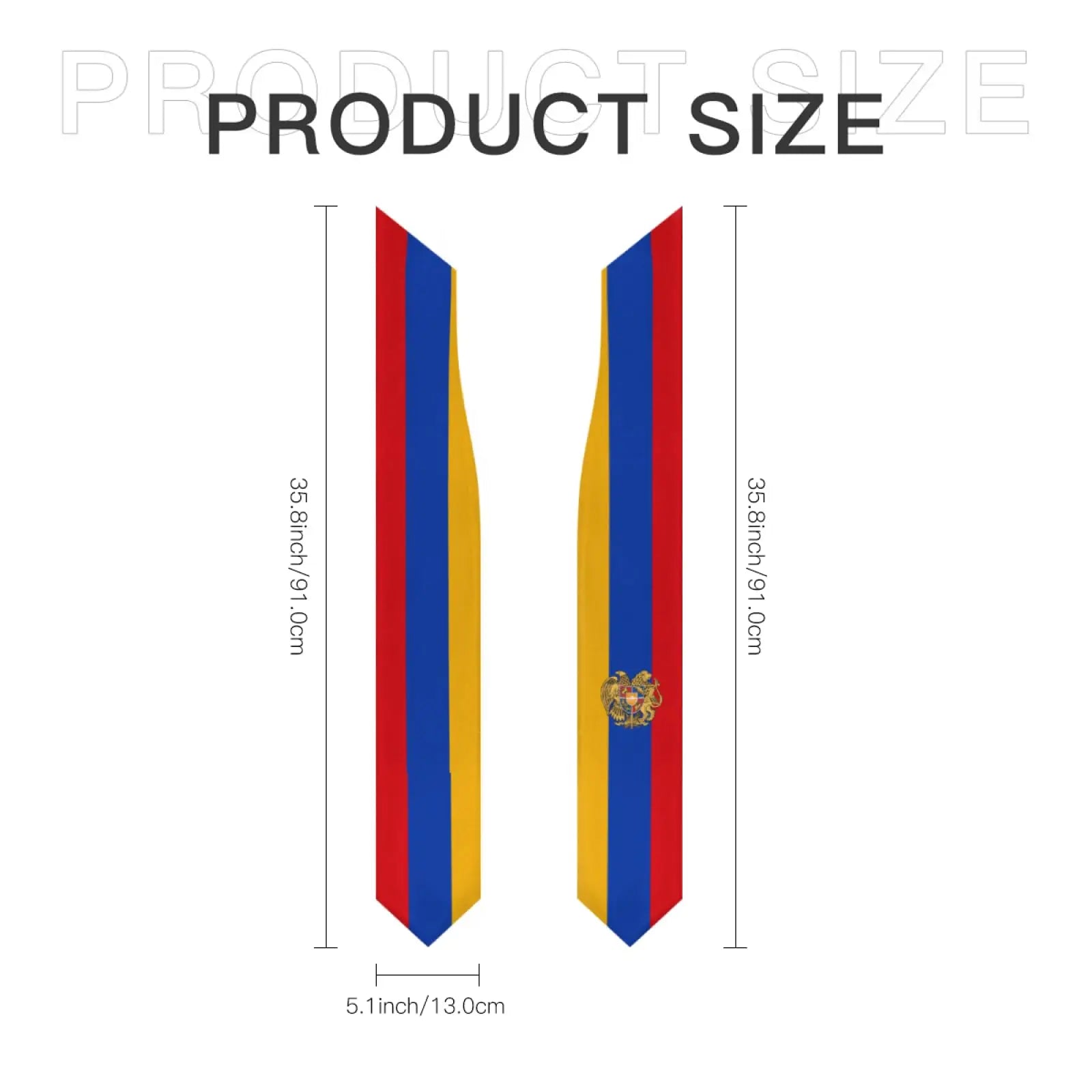 -  Armenia Flag Graduation Stole 2025 – Honor Sash for Study Abroad Students - Armboutique