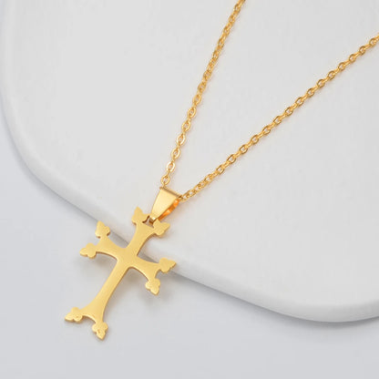 -  Armenia Cross Necklace – Stainless Steel Pendant for Women - Armboutique