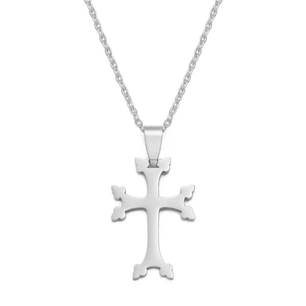 -  Armenia Cross Necklace – Stainless Steel Pendant for Women - Armboutique