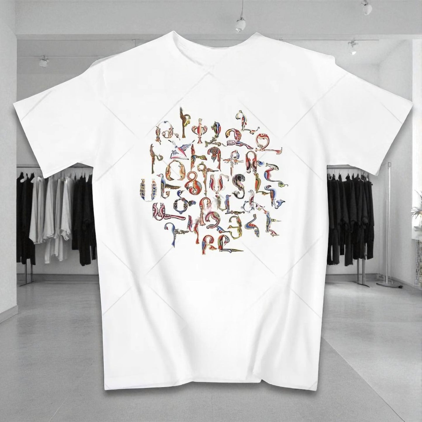 -  Armenian Alphabet T-Shirt – Unisex 100% Cotton Tee - Armboutique